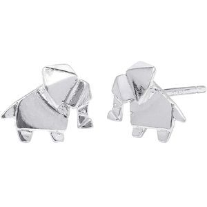 Boma Origami elephant earring studs